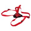 Red Rider Adjustable Strap-On with Dildo 7in - Red