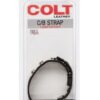 COLT Leather C/B Strap Adjustable 5 Snap Cock Ring - Black