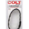 COLT Leather C/B Strap Adjustable 8 Snap Cock Ring - Black