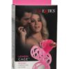Lovers Cage Penis Enhancer and Cock Ring with Bullet - Pink