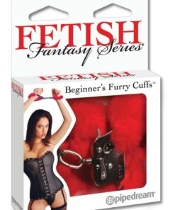 Fetish Fantasy Series Beginner`s Furry Cuffs - Red