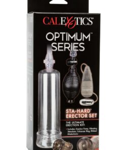Optimum Series Sta-Hard Erecotor Set Penis Pump - Clear