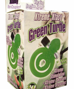 Xtreme Xtasy Green Turtle Vibrating Waterproof Cock Ring