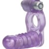 Double Diver Vibrating Enhancer with Flexible Penetrator 3 Speed Removable Bullet - Clear