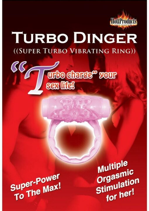 Humm Dinger Super Turbo Vibrating Cock Ring - Magenta