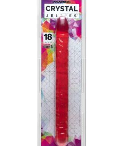 Crystal Jellies Double Dildo 18in - Pink