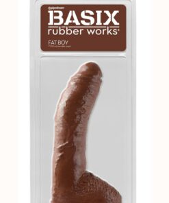 Basix Rubber Works Fat Boy Dong 10in - Chocolate