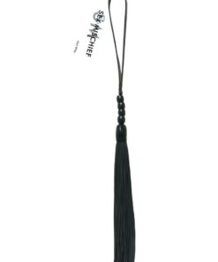Sex and Mischief Beaded Flogger Noir Whip 16in - Black