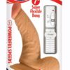 Real Skin All American Whoppers Vibrating Dildo with Balls 7in - Vanilla
