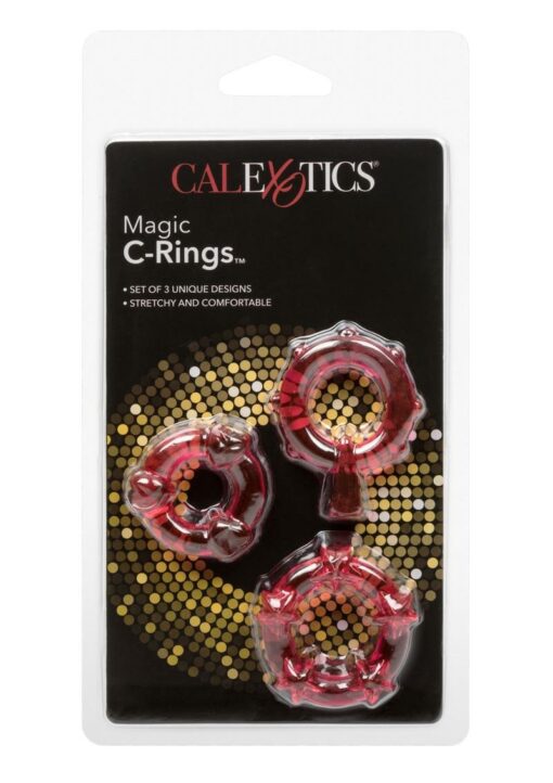 Magic C Rings Cock Rings (3 Piece Set) - Red