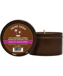 Earthly Body Hemp Seed 3 In 1 Massage Candle - Skinny Dip 6oz