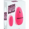 Neon Luv Touch Bullet Vibrator with Remote Control - Pink