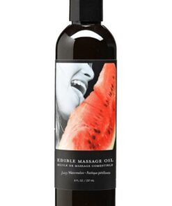 Earthly Body Hemp Seed Edible Massage Oil Juicy Watermelon 8oz