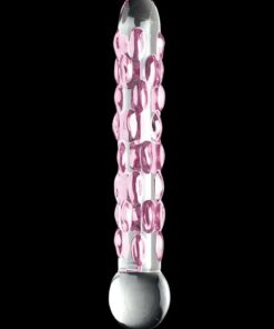Icicles No. 7 Glass Dildo 7in - Clear/Purple