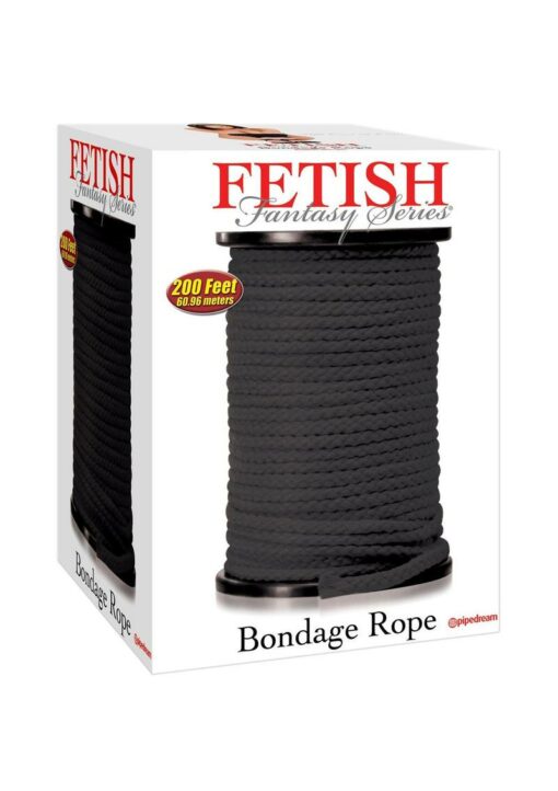 Fetish Fantasy Series Bondage Rope 200 Feet - Black