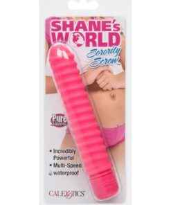 Shane`s World Sorority Screw Silicone Vibrator - Pink