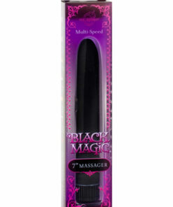Black Magic Velvet Touch Vibrator Waterproof 7in - Black