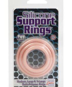 Silicone Support Rings Cock Rings (3 Piece Set) - Ivory