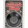 Silicone Support Rings Cock Rings (3 Piece Set) - Black