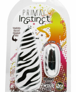 Primal Instinct Bullet with Remote Control - Zebra