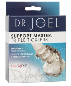 Dr. Joel Kaplan Support Master Triple Ticklers Cock Ring - Smoke