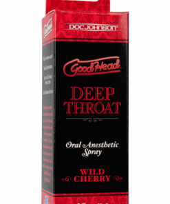 GoodHead Deep Throat Oral Anesthetic Spray Wild Cherry 2oz