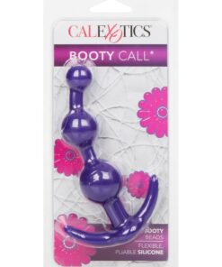 Booty Call Booty Beads Silicone Anal Beads - Purple