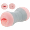 Travel Gripper Dual Density Stroker - Mouth and Ass - Pink