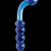 Icicles No. 31 Double-Sided Glass G-Spot Massager and Anal Probe - Blue