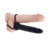 Fetish Fantasy Series Double Trouble Strapless Strap-On Dildo with Dual Cock Rings 5.5in - Black