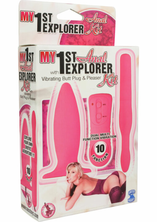 My 1st Anal Explorer Kit Vibrating Butt Plug and Explorer - Pink