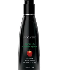 Wicked Aqua Water Based Flavored Lubricant Candy Apple 4oz
