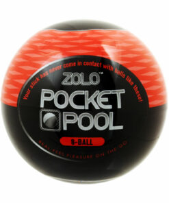 ZOLO Pocket Pool 8 Ball Masturbator Sleeve - Red