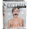 Fetish Fantasy Extreme Deluxe Ball Gag And Nipple Clamps - Silver