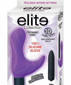 Elite Collection Silicone Climaxer Vibrator - Purple