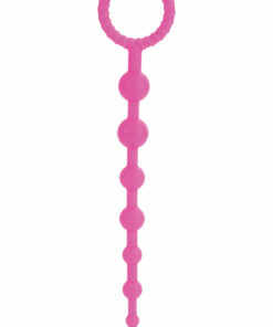 Booty Call X-10 Silicone Anal Beads - Pink