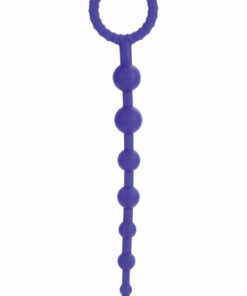Booty Call X-10 Silicone Anal Beads - Purple