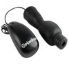Fetish Fantasy Series Vibrating Head Teazer Sleeve with Bullet and Remote Control - Black