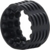 Silicone Reversible Enhancer Cock Ring - Black