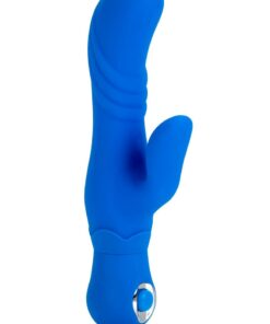 Thumper G Silicone Rabbit Vibrator - Blue