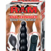 Ram Inflatable Vibrating Anal Expander Butt Plug - Black