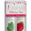 Oralove Delicious Duo Lickable Strawberry and Mint Lubricant 1oz (2 per set)