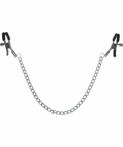 Sex and Mischief Chained Nipple Clamps - Silver