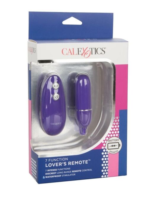 7 Function Lovers Bullet with Remote Control - Purple