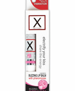 X On The Lips Buzzing Lip Balm with Pheromones Bubble Gum Flavor .75oz