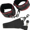 Scandal Over The Door Cuffs - Red/Black