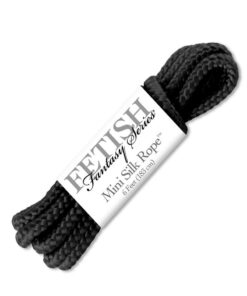 Fetish Fantasy Mini Silk Rope 6ft - Black