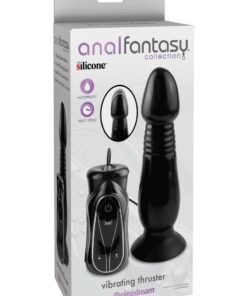 Anal Fantasy Collection Silicone Vibrating Thruster Waterproof 5.5in - Black
