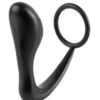 Anal Fantasy Collection Ass-Gasm Cock Ring Plug 4in - Black