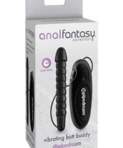 Anal Fantasy Collection Vibrating Butt Buddy 5in - Black